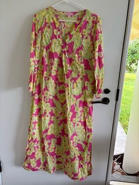 Lilly Pulitzer seahorse caftan dress spring summer resort vacation cruise